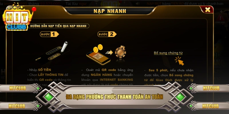 Đa dạng phương thức thanh toán an toàn
